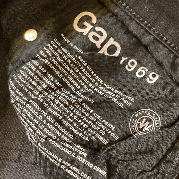 Gap 1969 Black 33S Real Straight Jeans - Picture 9 of 9